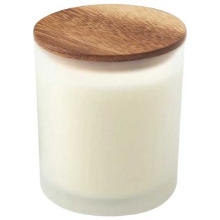 MUJI 無印良品 附杯芬香蠟燭 木質花香味, 200g, 1個