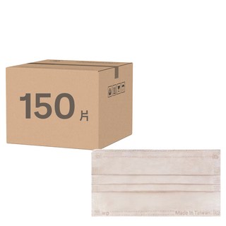 JUN 郡昱 成人平面滿版醫療口罩, 錫蘭奶茶, 50片, 3盒