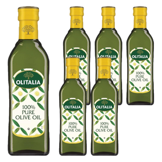 OLITALIA 奧利塔 純橄欖油 100% PURE 原裝進口, 500ml, 6瓶