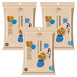 玉民 黃金蕎麥堅果脆丸子 海苔風味, 45g, 3包