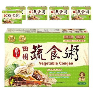 京工 田園蔬食粥 什錦蔬菜 32g x 8包, 256g, 6盒