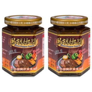 台塑餐飲 頂級香辣黑胡椒醬 280g, 2罐