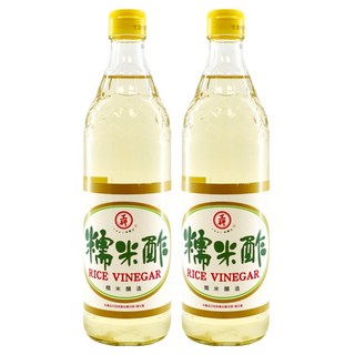 KONG YEN 工研 糯米醋 600ml, 糯米釀造, 酸度4.5%以上, 2瓶