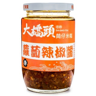 大橋頭 蘿蔔辣椒醬，手工製做，不添加防腐劑, 330g, 1罐