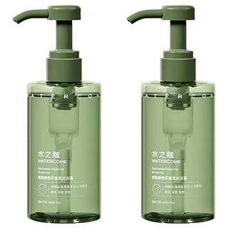 WATERCOME 水之蔻 菸醯胺煥采香氛沐浴露 庭嶼白茶, 300ml, 2件