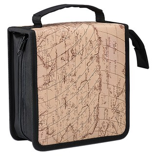 E-books 地圖50入活頁式CD收納包 咖啡色, E-CWA035, 1個