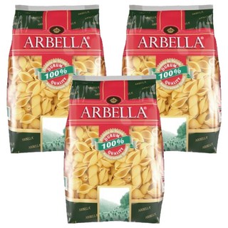 ARBELLA 阿貝拉 貝殼麵，口感厚實軟Q，適合拌炒或沙拉焗烤, 500g, 3包