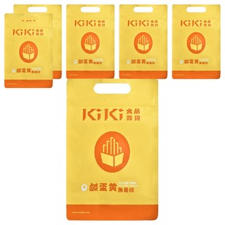 KiKi 食品雜貨 鹹蛋黃魚薯條, 酥脆馬鈴薯條, 鮪魚風味, 鹹香鴨蛋, 80g, 6包