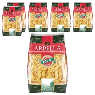 ARBELLA 阿貝拉 貝殼麵，口感厚實軟Q，適合拌炒或沙拉焗烤, 500g, 6包