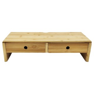 ika 抽屜款增高架, 楠竹材質, 多種規格, 結構穩固, 原木, 1個