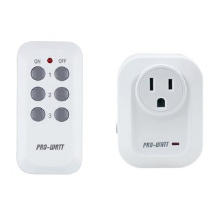 PRO-WATT 華志 無線 遙控插座 1對1 BH9907U 122g, 8cm, 白色, 1組