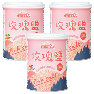 統一生機 玫瑰鹽, 600g, 3罐