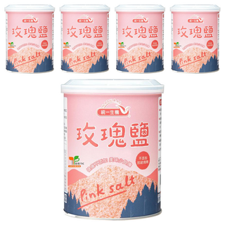 統一生機 玫瑰鹽, 600g, 5罐