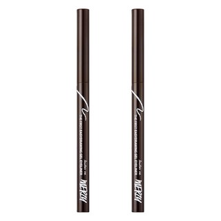MERZY The First 眼線膠筆 極細筆尖 防水防汗 持久不暈染, EG2 Chestnut, 2支