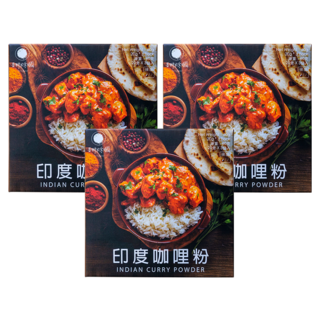 香料共和國 印度咖哩粉 無色素 無人工香料 無防腐劑, 60g, 3包