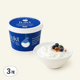 LUKT 아이슬란딕 요거트 띠크, 450g, 3개