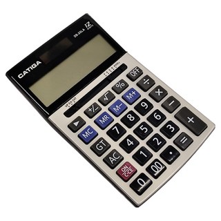 CATIGA 12位數桌上型計算機 DS-20LA 雙電源 大型顯示, 1台