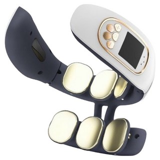 Smart Bearing 智慧魔力 豪華U型6頭仿真人肩頸熱敷震動按摩器 (遙控/語音播報/螢幕顯示) - 白色