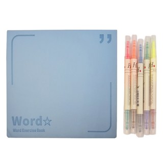 Yamiley 單字記憶本 藍色 高效單字記憶 方便重點標記, 1入