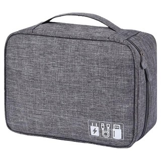 城市漫遊 3C配件收納包隨身手拿包, 灰色, 1個