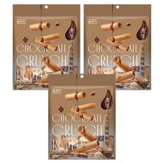 盛香珍 濃厚巧克力脆捲, 140g, 3包