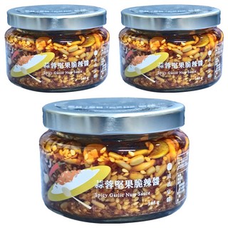 OR sauce 或者安醬 蒜蓉堅果脆辣醬, 145g, 3個
