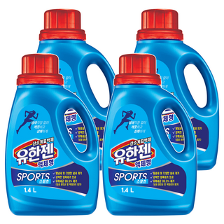 Yuhangen 運動氧系漂白劑 液體容器型, 4個, 1.4L