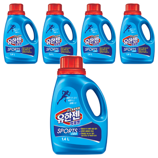 Yuhangen 運動氧系漂白劑 液體容器型, 5個, 1.4L