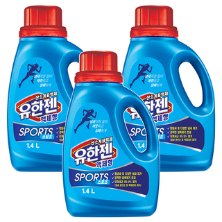 Yuhangen 運動氧系漂白劑 液體容器型, 3個, 1.4L