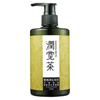 TEAPOWER 茶寶 潤覺茶 輕感淨化洗髪露 植萃控油 清爽無負擔 歐薄荷精華 符合美國USDA有機成分認證, 350ml, 1瓶