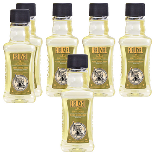 REUZEL 3合1茶樹全能全身洗潤保濕髮浴, 100ml, 6瓶