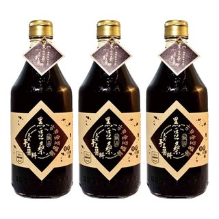 黑豆桑 天然古早金豆醬油 傳統工藝, 550ml, 3瓶