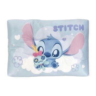 迪士尼 史迪奇 水洗枕, 45 x 30 x 5cm, 我的醜ㄚ頭 藍色, 1個