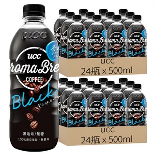 ucc AROMA艾洛瑪黑咖啡, 500ml, 48瓶