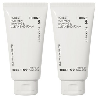 INNISFREE 綠樹林風男士保濕潔顏乳, 150g, 2條