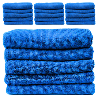 월드크린 고급 경편 극세사 행주 대형 블루, 20개