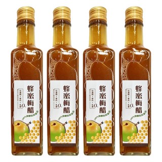水里鄉農會 真梅 蜂蜜梅醋, 250ml, 4瓶