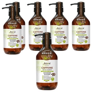 NAOMi 娜奧美 咖啡因胺基酸控油洗髮精 檸檬馬鞭草, 500ml, 6瓶