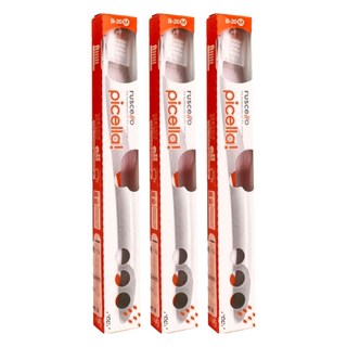 GC Ruscello 軟毛牙刷 B-20M Medium, 1入, 3支