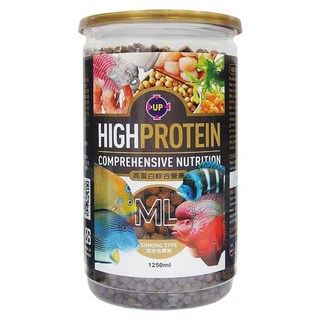 UP AQUA 雅柏 沉底型高蛋白營養飼料 ML, 1罐, 1250ml