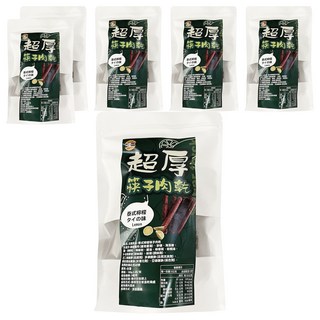 太禓食品 超厚筷子肉乾, 泰式檸檬, 160g, 6包