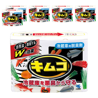 小林製藥 冷藏庫脫臭炭 活性炭消臭 適用450L以下冰箱, 113g, 6盒