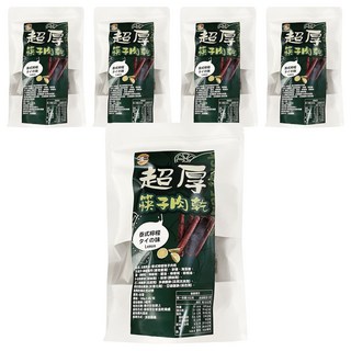 太禓食品 超厚筷子肉乾, 泰式檸檬, 160g, 5包