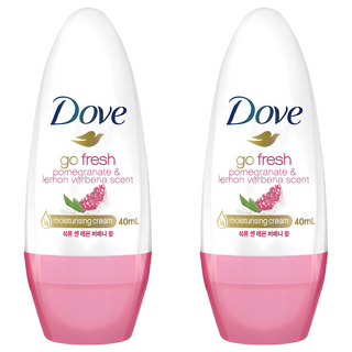 도브 석류 앤 레몬 버베나 향 롤온 데오드란트, 40ml, 2개