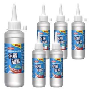 SIMBALION 雄獅 保麗龍膠 GU202, 6瓶