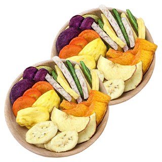 GreenMarket 菓青市集 綜合蔬果脆片 健康非油炸 多種蔬果一次滿足, 180g, 2包