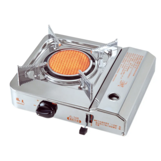 OUWANG 歐王 台灣製造 遠紅外線可拆式卡式白鐵休閒爐 贈攜帶式外盒, 白色, 1組