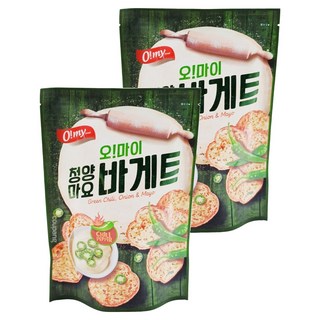 O my food 歐邁福 法式麵包餅乾 青陽辣椒美乃滋口味, 80g, 2包