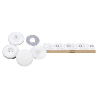 小麥購物 子母扣 Y868 1g, 20組, 白色