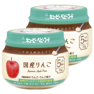kewpie 極上嚴選日本蘋果泥 5M 70g 日本蘋果 蘋果泥 寶寶副食品, 蘋果, 2罐